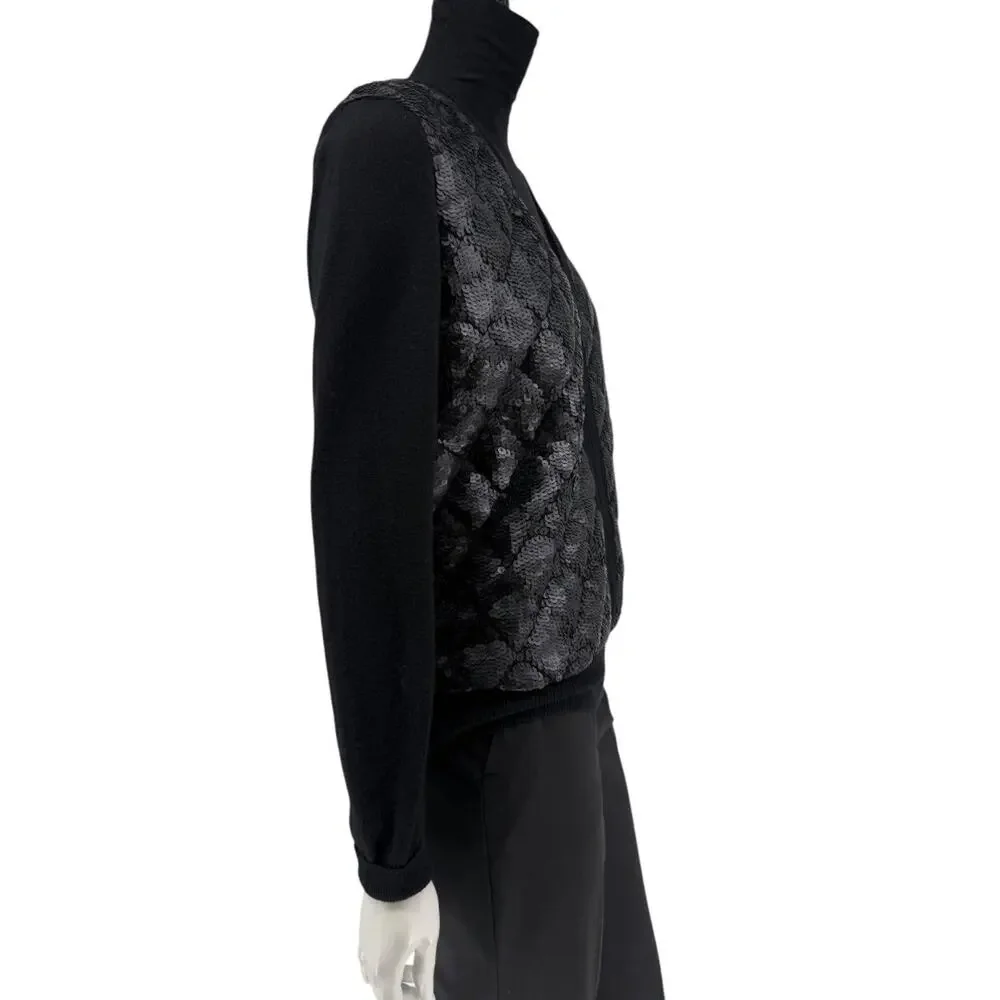 CHANEL black sequin